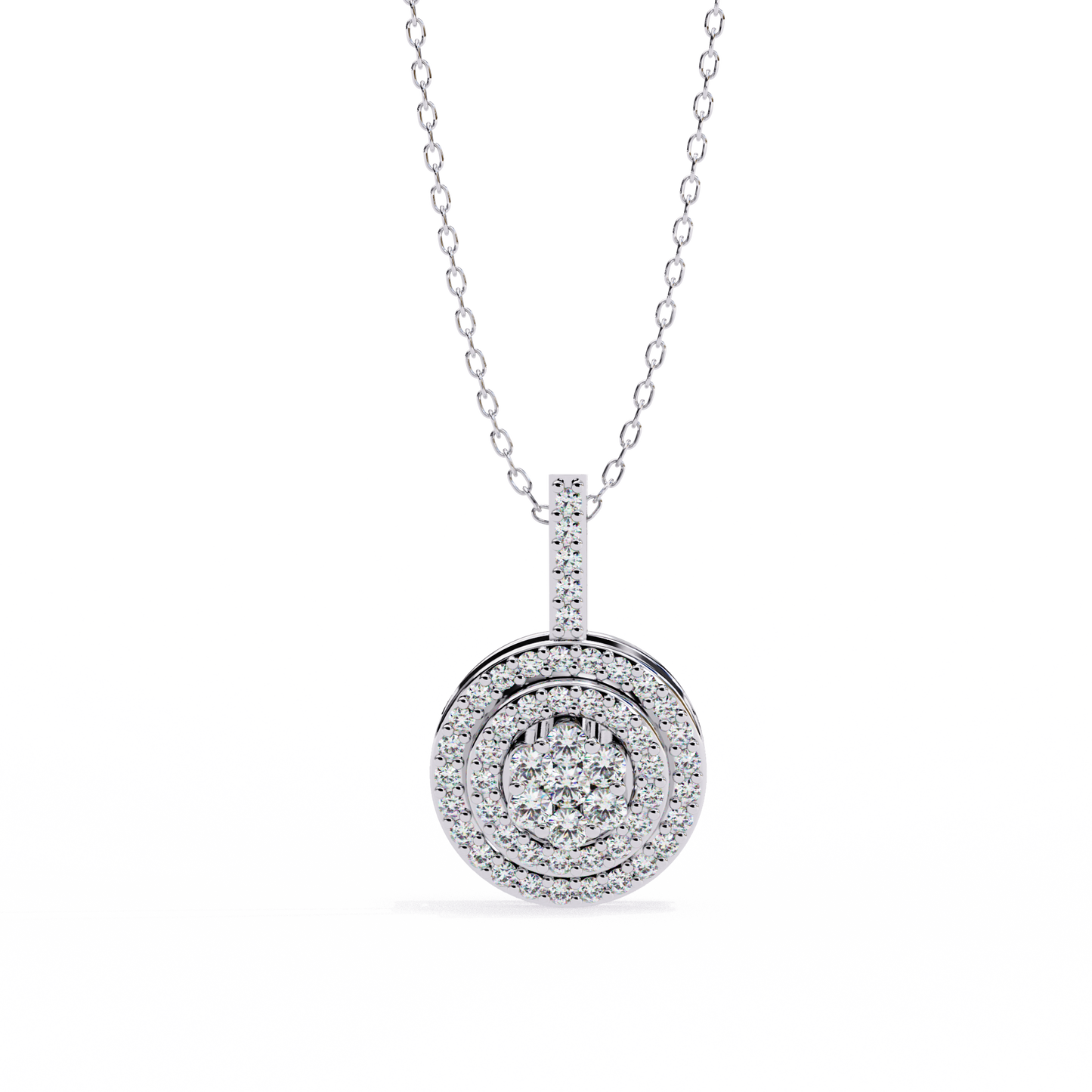 Buttercup Round Diamond Pendant (Chain Sold Separately)