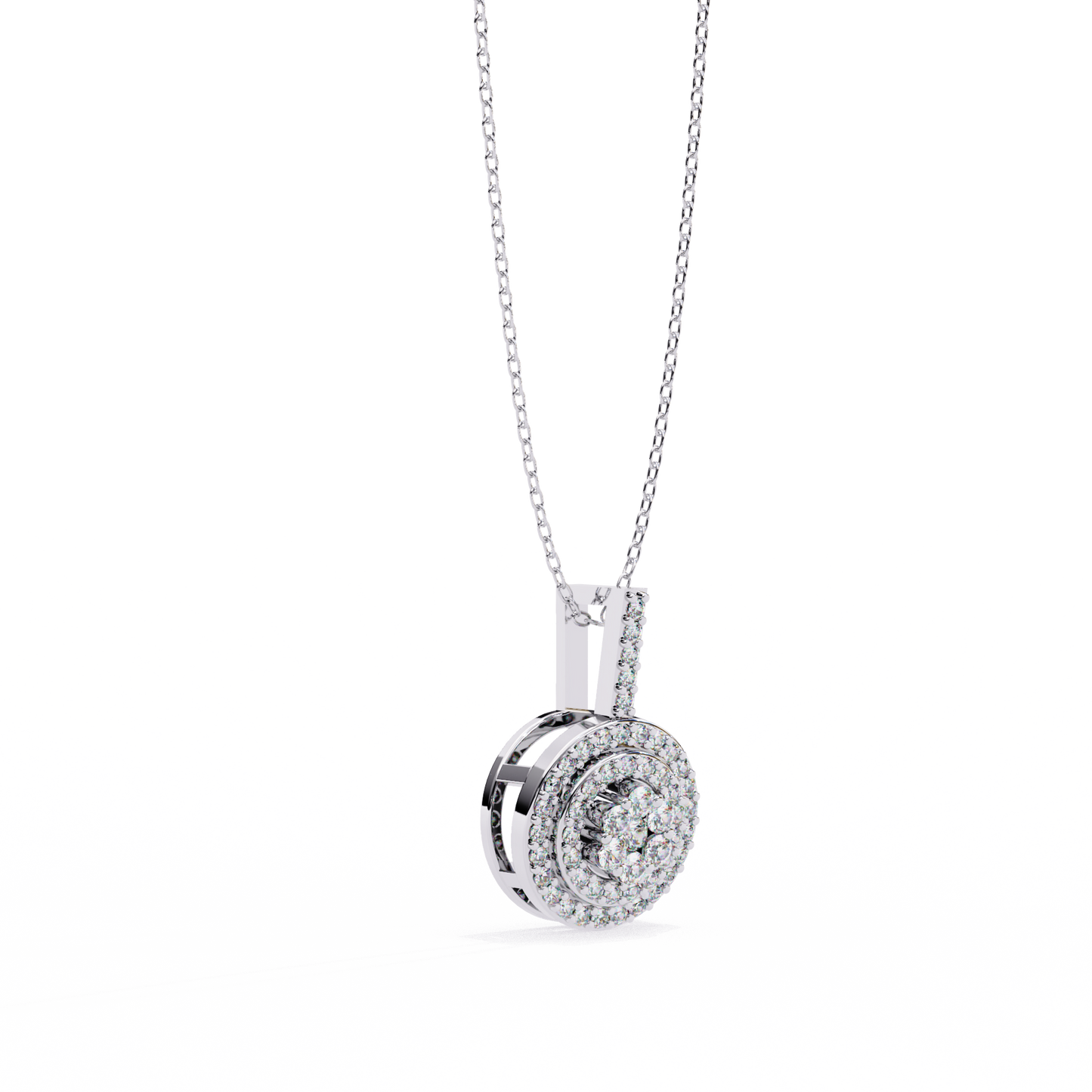 Buttercup Round Diamond Pendant (Chain Sold Separately)