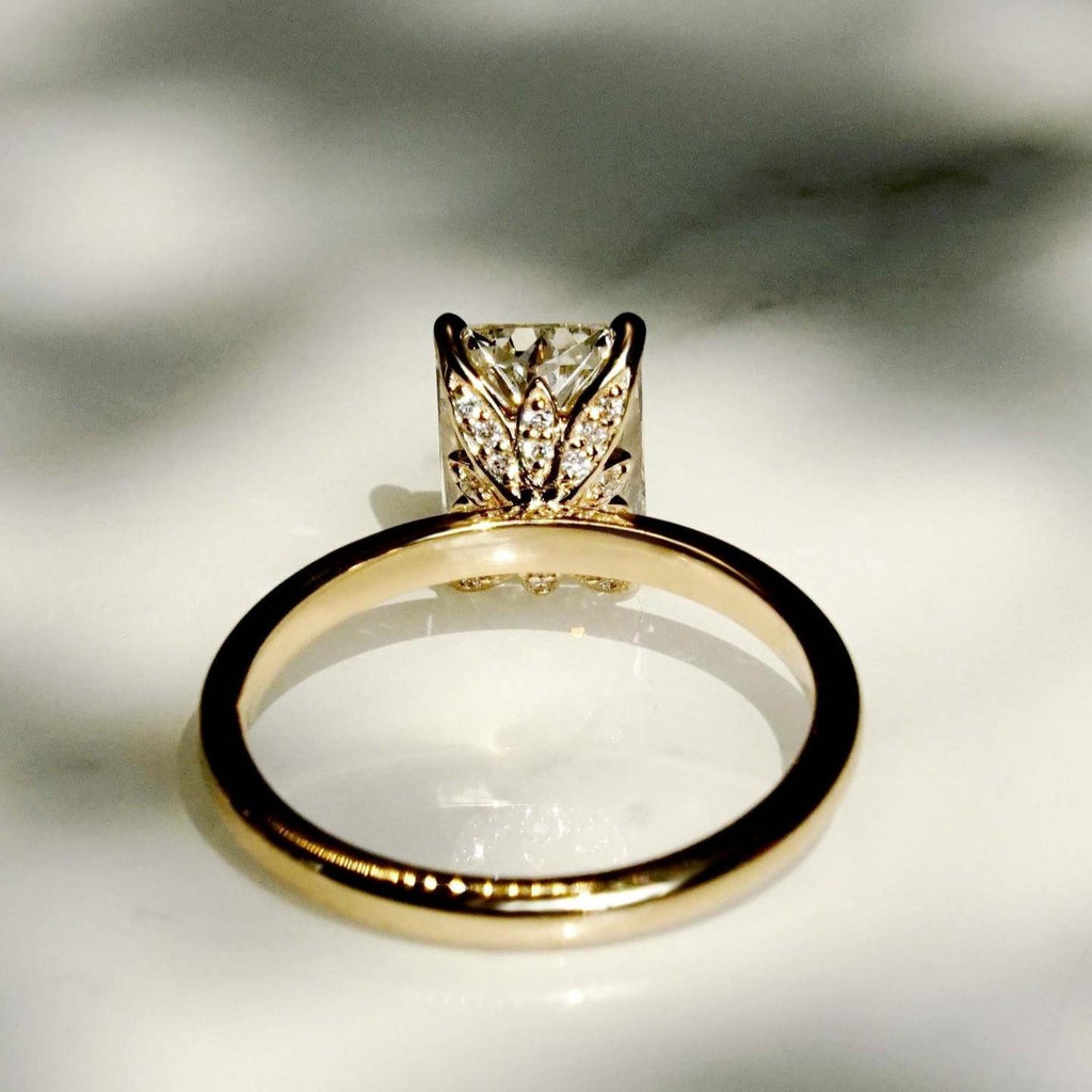 1 Carat Radiant Lab Grown Diamond  Ring  | IGI Certified D-E VS1-VVS2 | 14K / 18K Solid Gold | 1 to 2 Carat