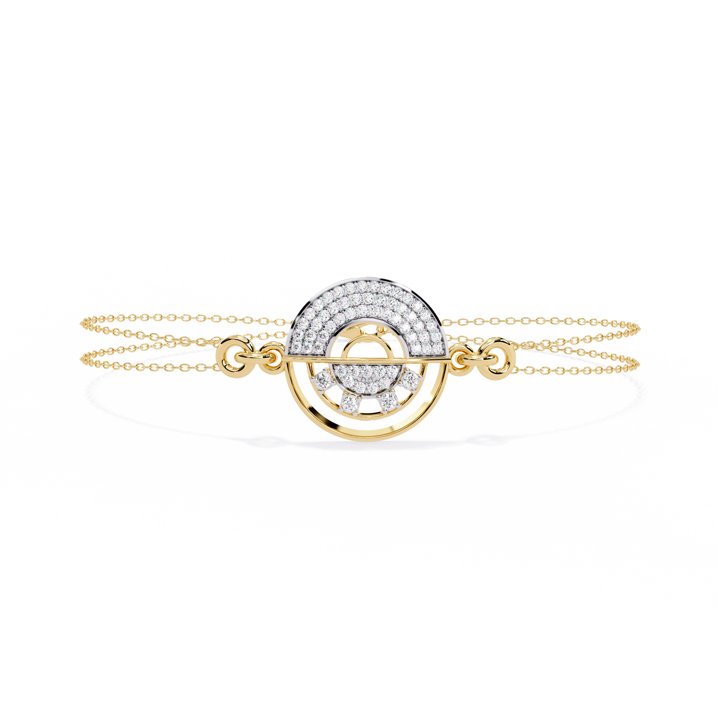 LustreLink Round Diamond Bracelet