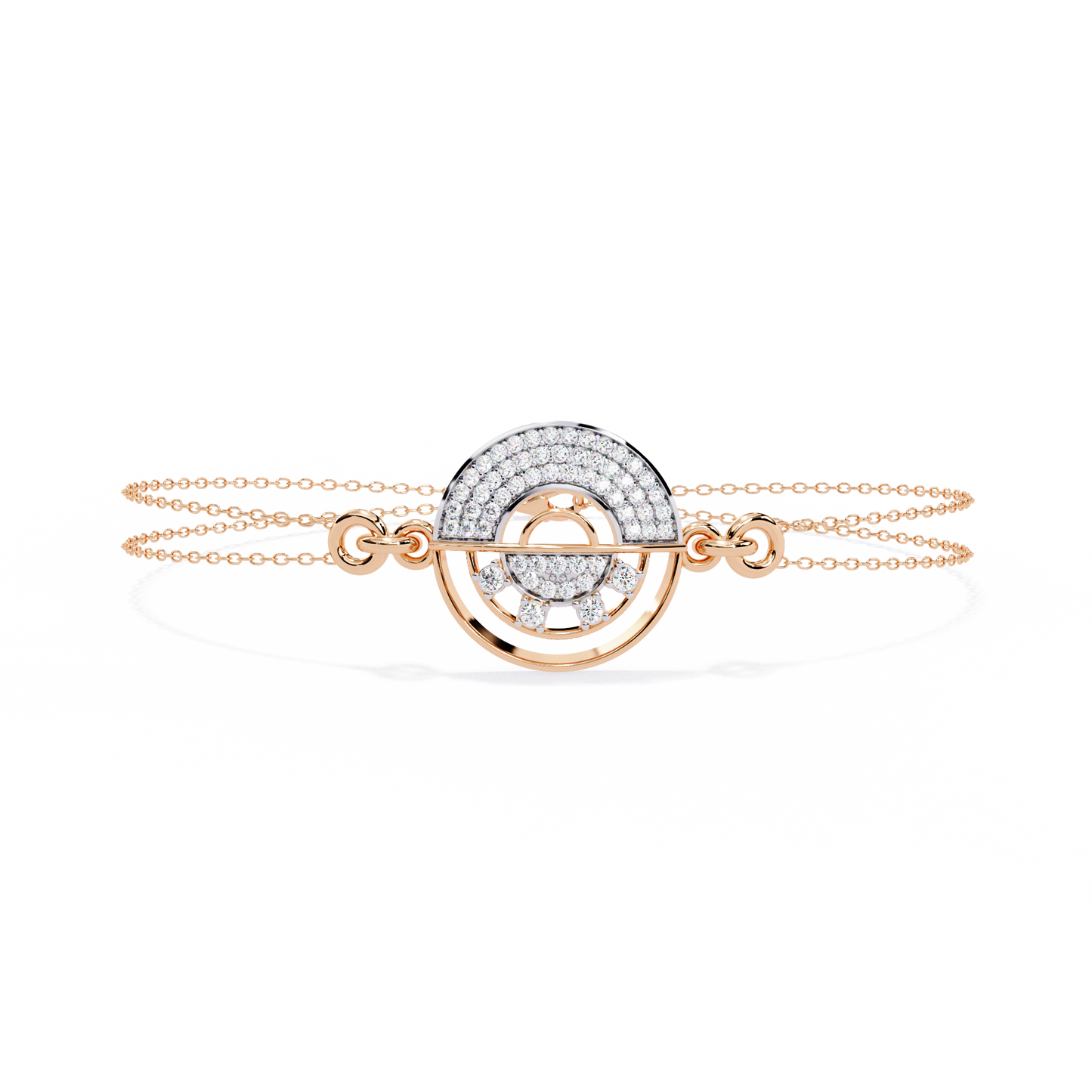 LustreLink Round Diamond Bracelet