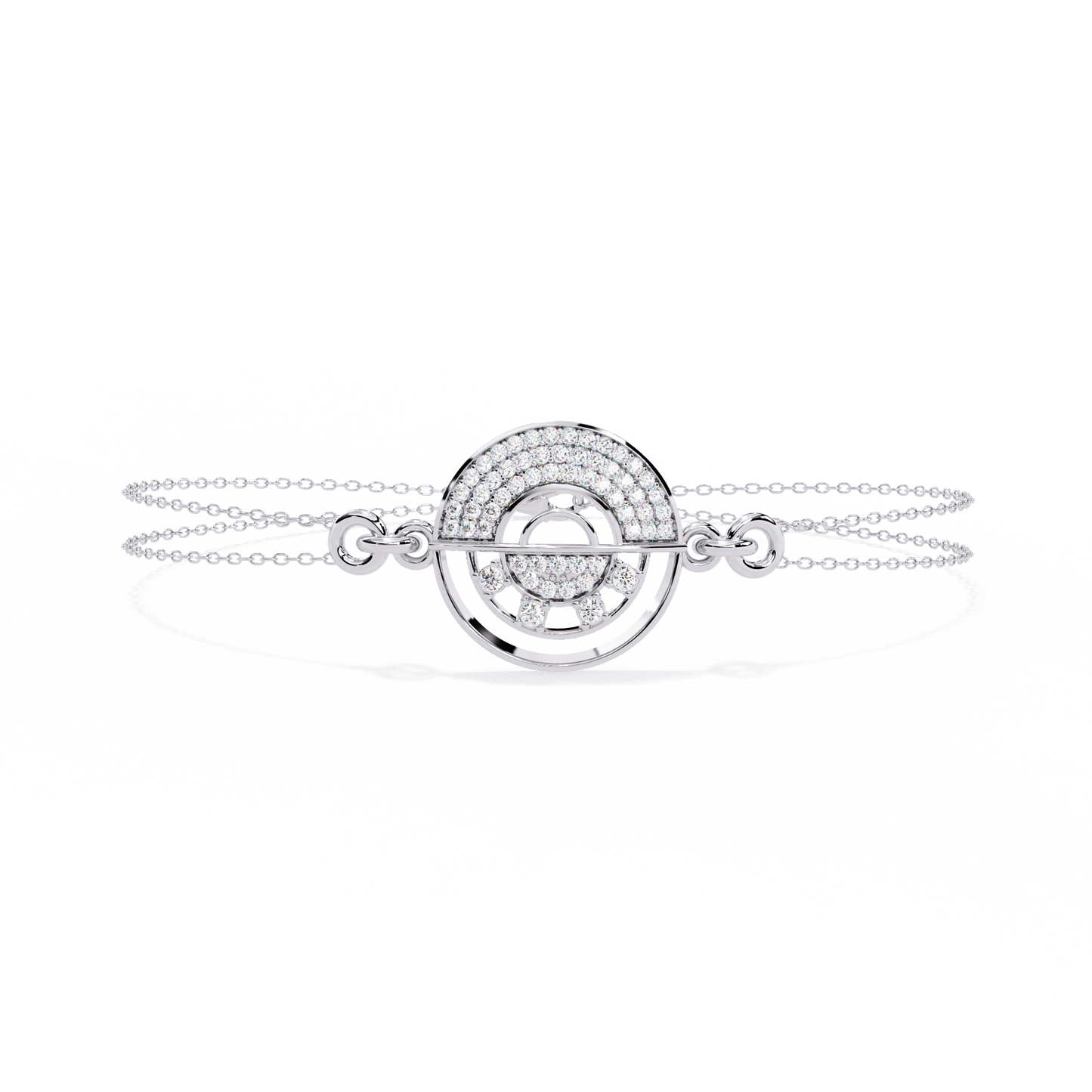 LustreLink Round Diamond Bracelet