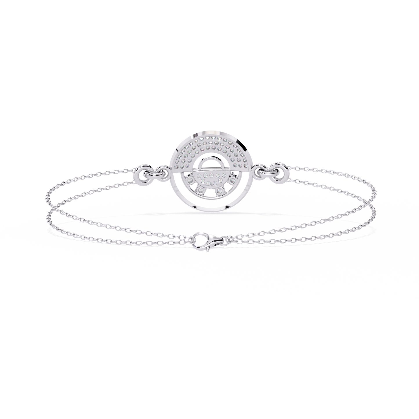 LustreLink Round Diamond Bracelet
