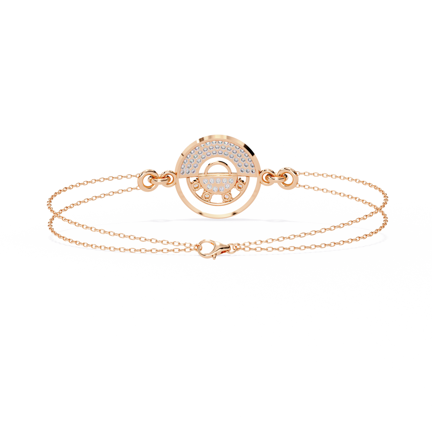 LustreLink Round Diamond Bracelet