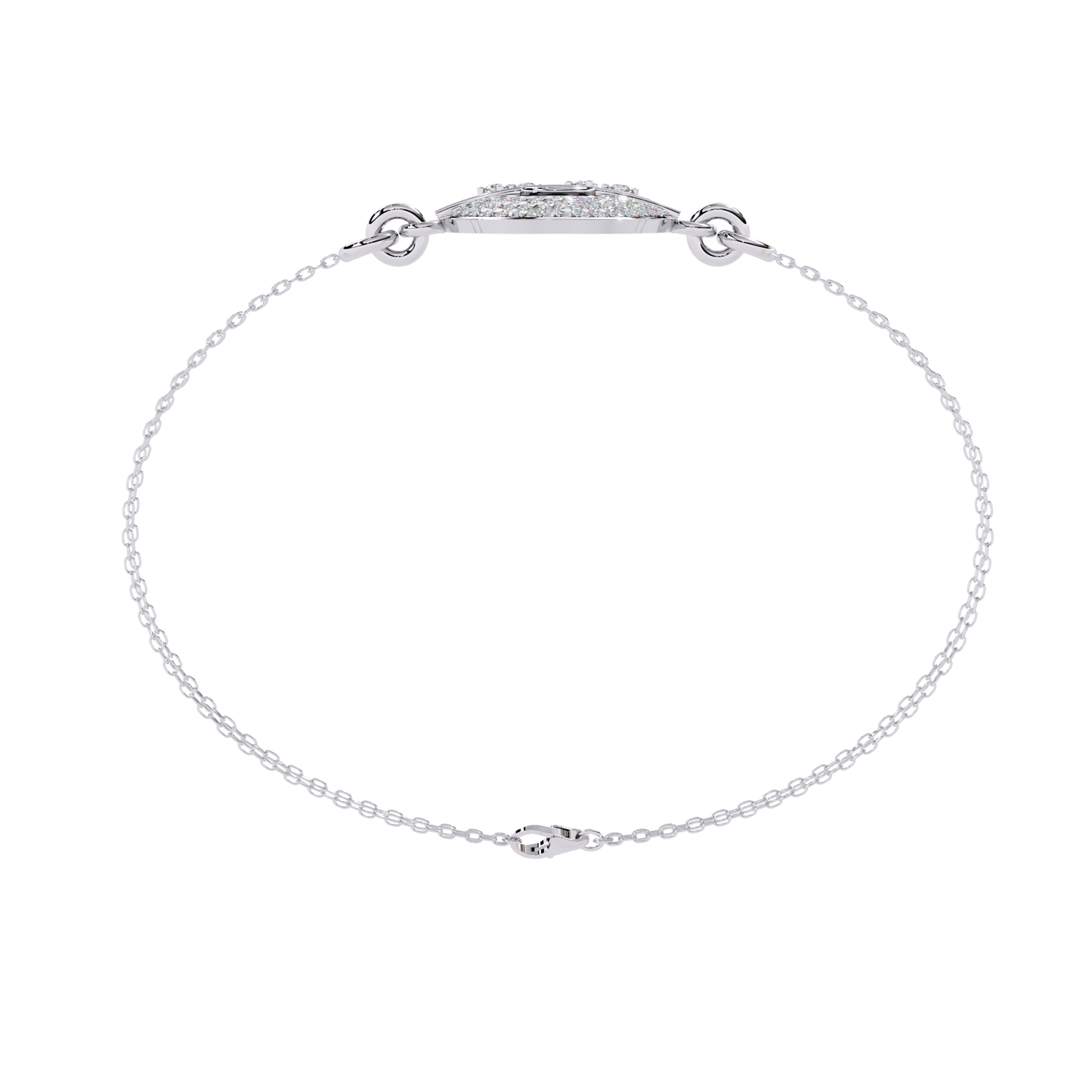 LustreLink Round Diamond Bracelet