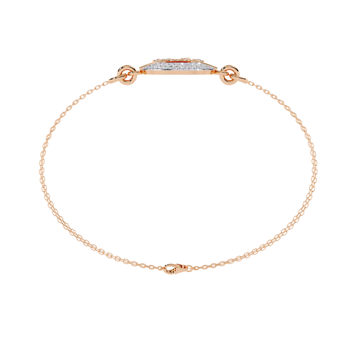 LustreLink Round Diamond Bracelet