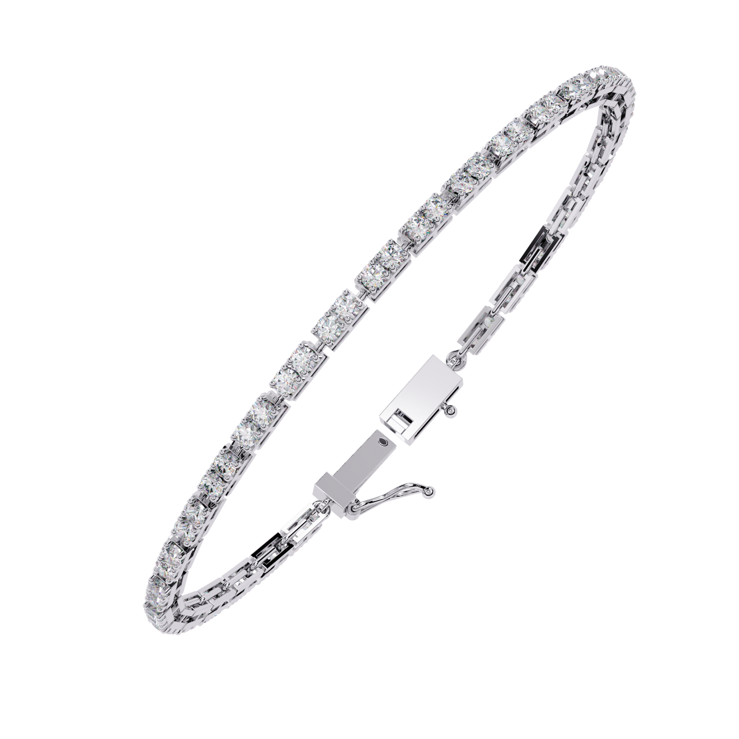 Charmara Round Diamond Bracelet