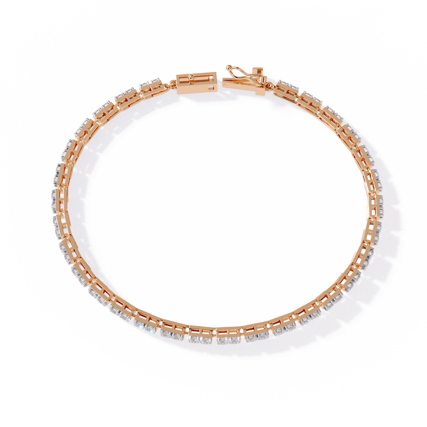 Charmara Round Diamond Bracelet