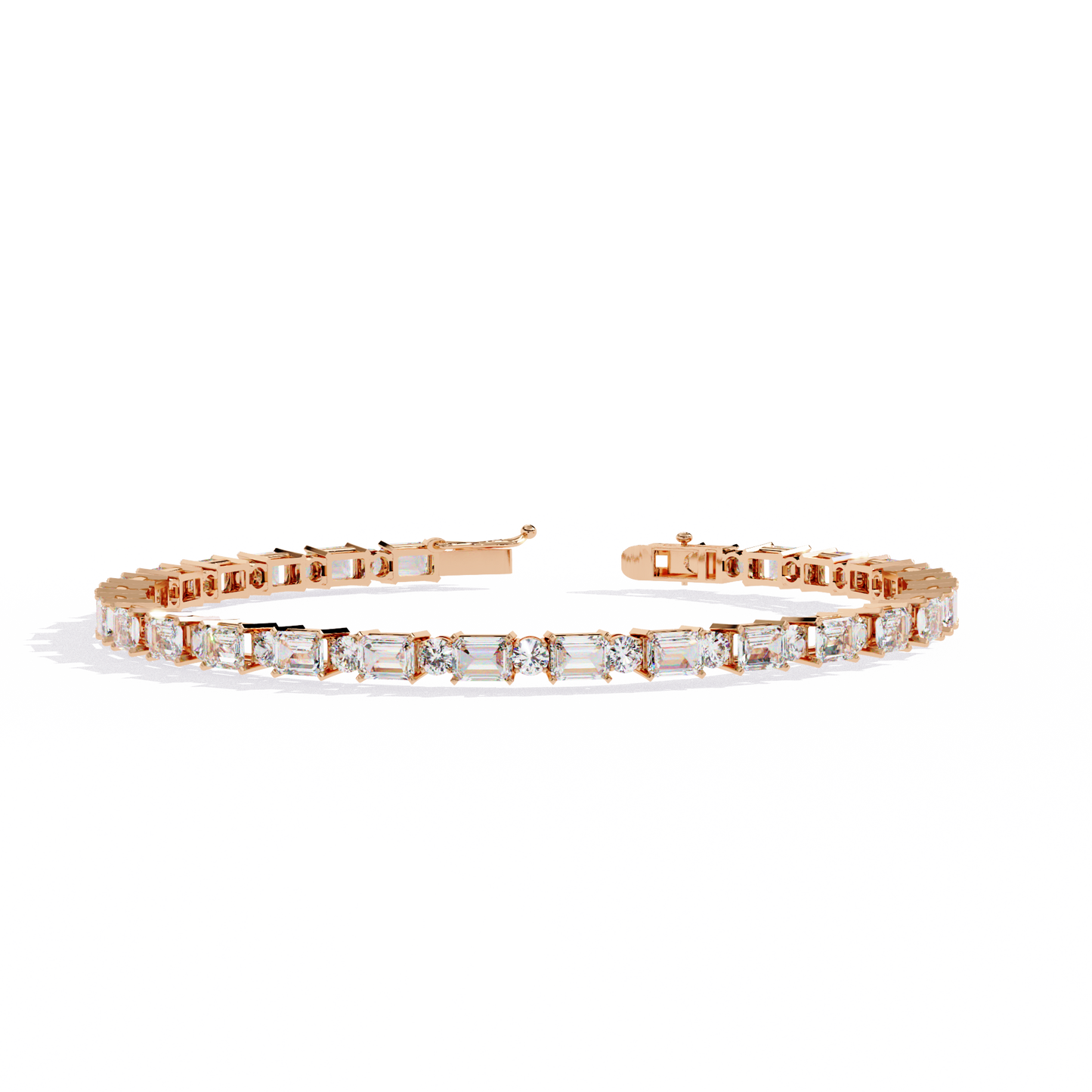 Glimmerine Emerald Diamond Bracelet