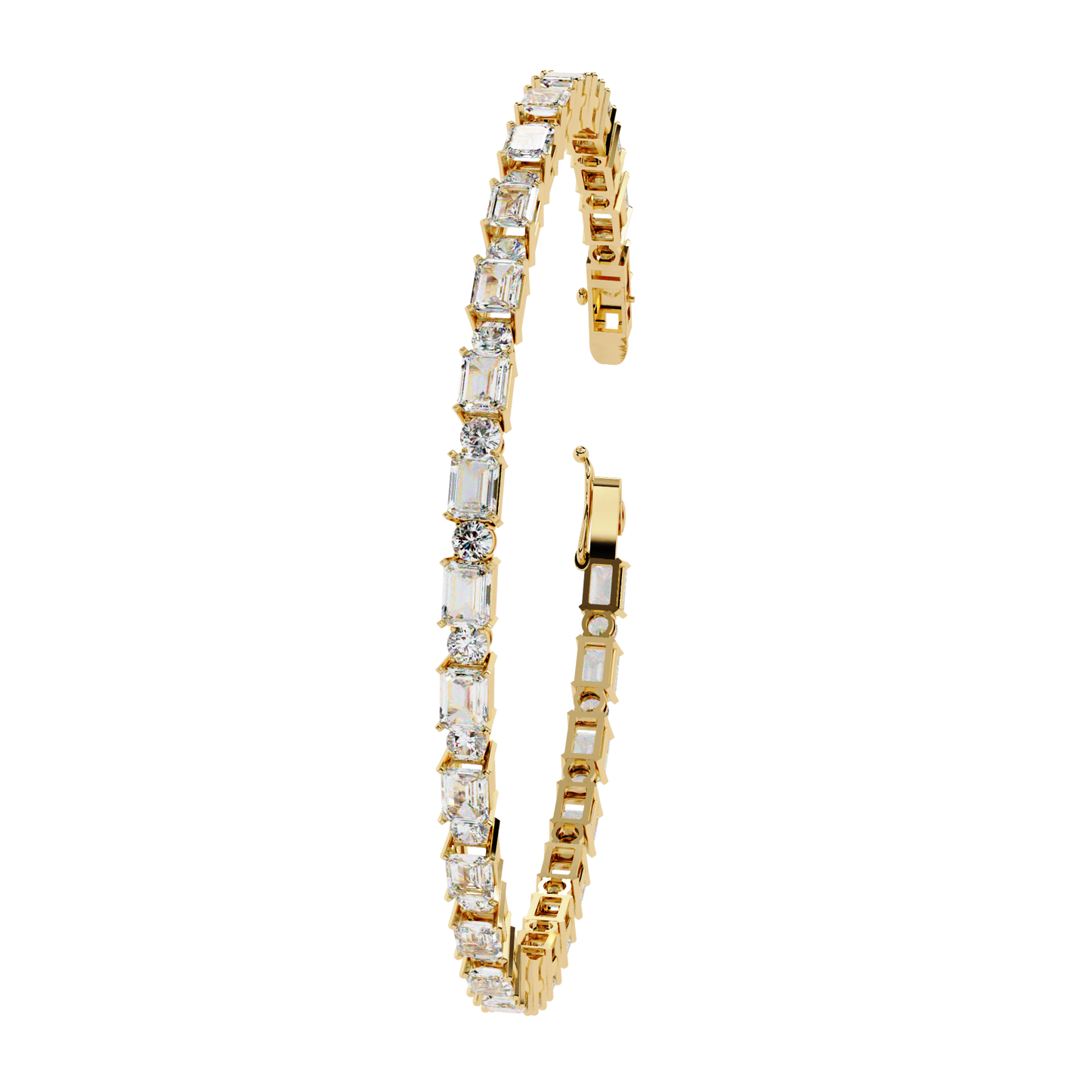 Glimmerine Emerald Diamond Bracelet