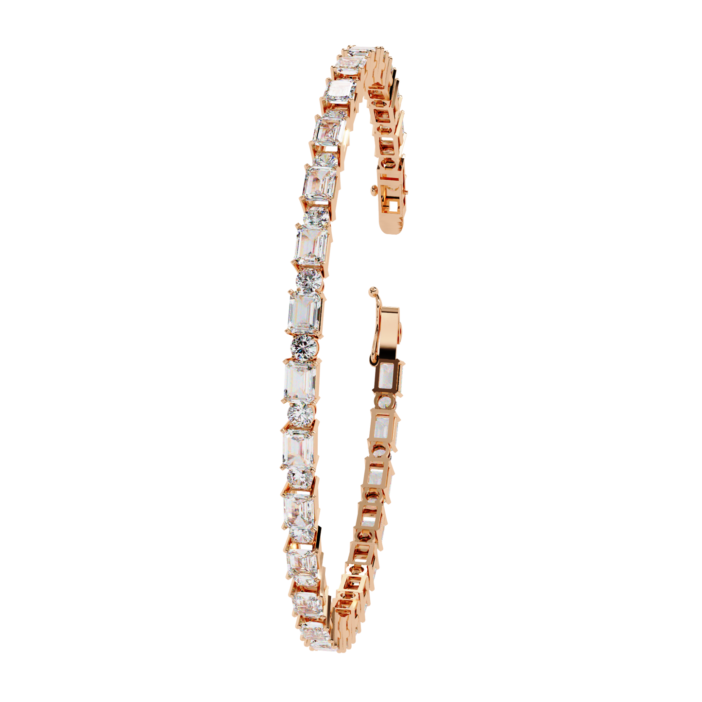 Glimmerine Emerald Diamond Bracelet