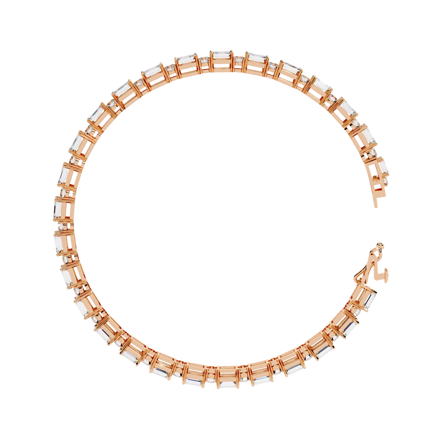 Glimmerine Emerald Diamond Bracelet