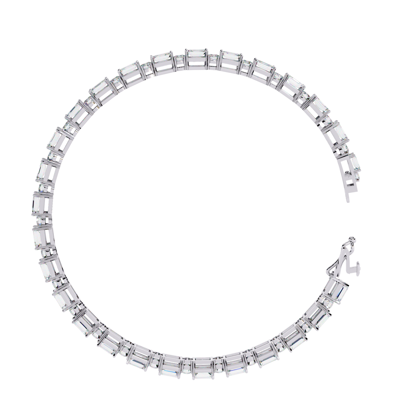 Glimmerine Emerald Diamond Bracelet