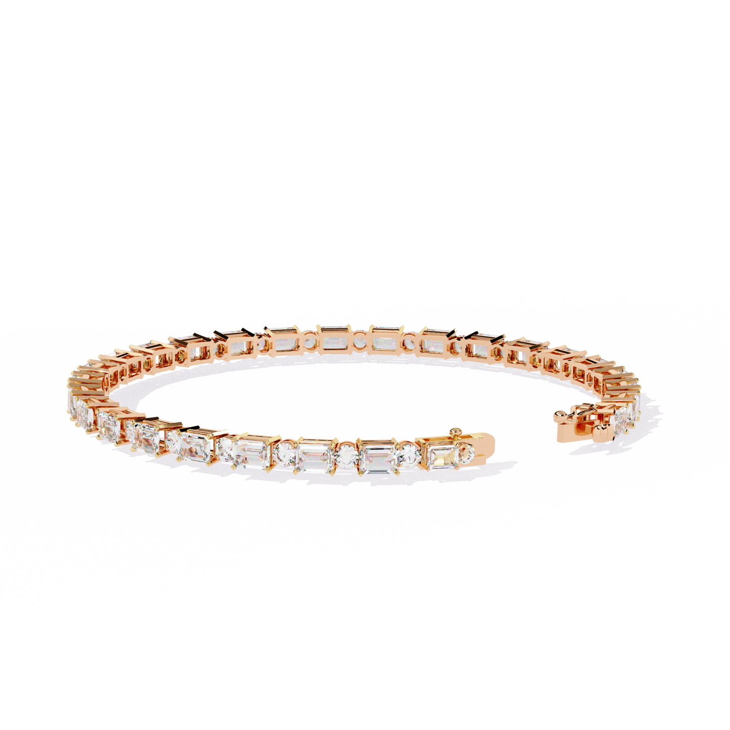 Glimmerine Emerald Diamond Bracelet