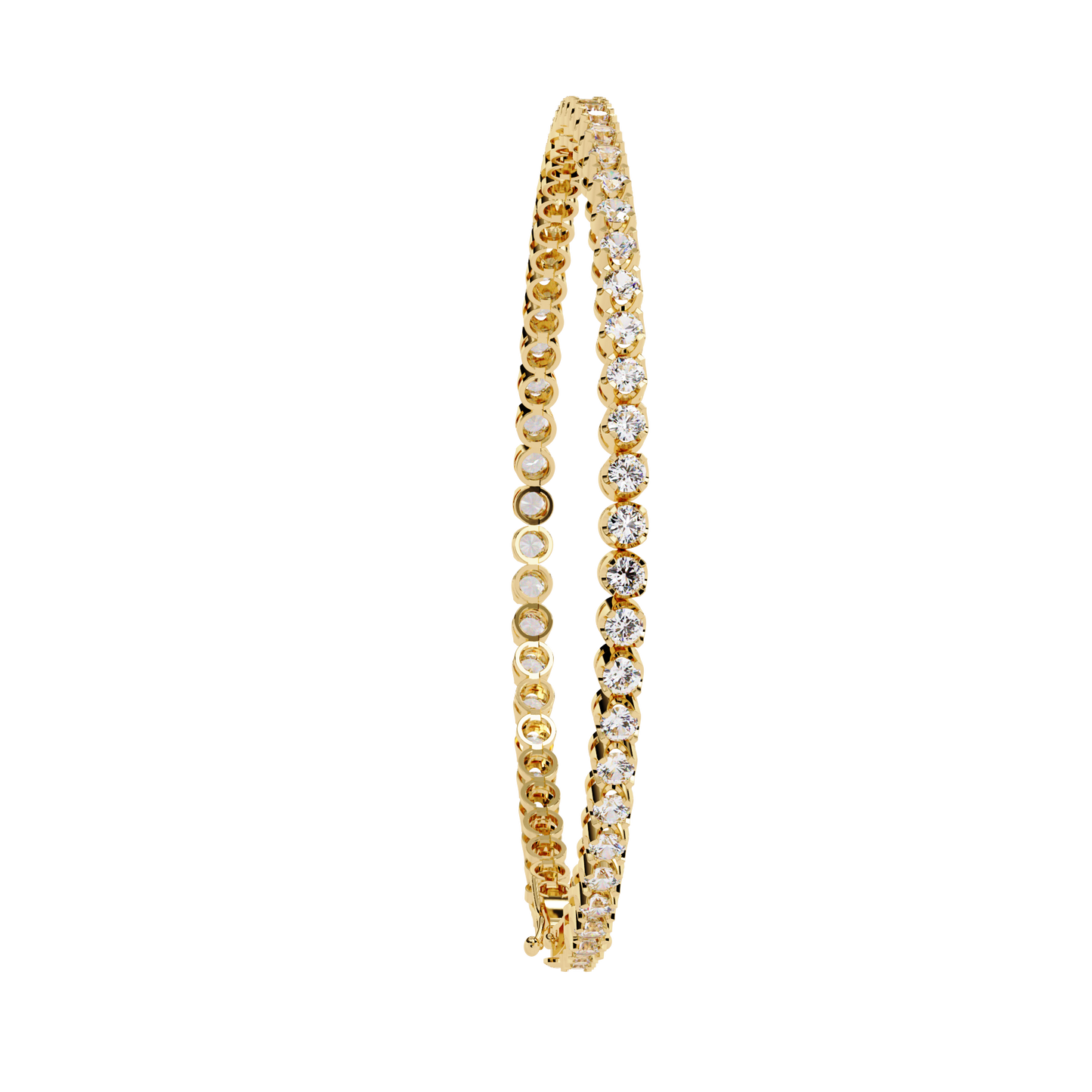 Babylonia Round Diamond Bracelet
