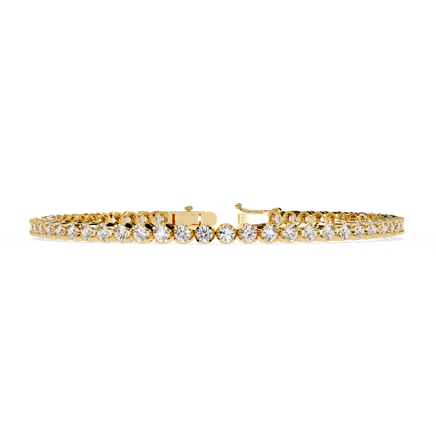 Babylonia Round Diamond Bracelet