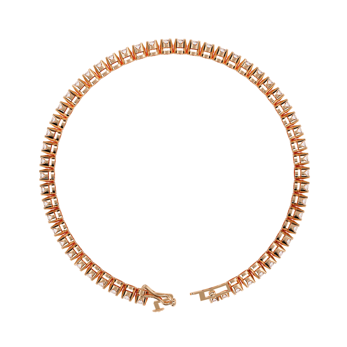Babylonia Round Diamond Bracelet