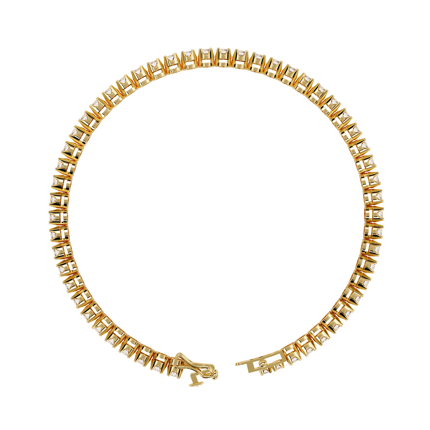 Babylonia Round Diamond Bracelet