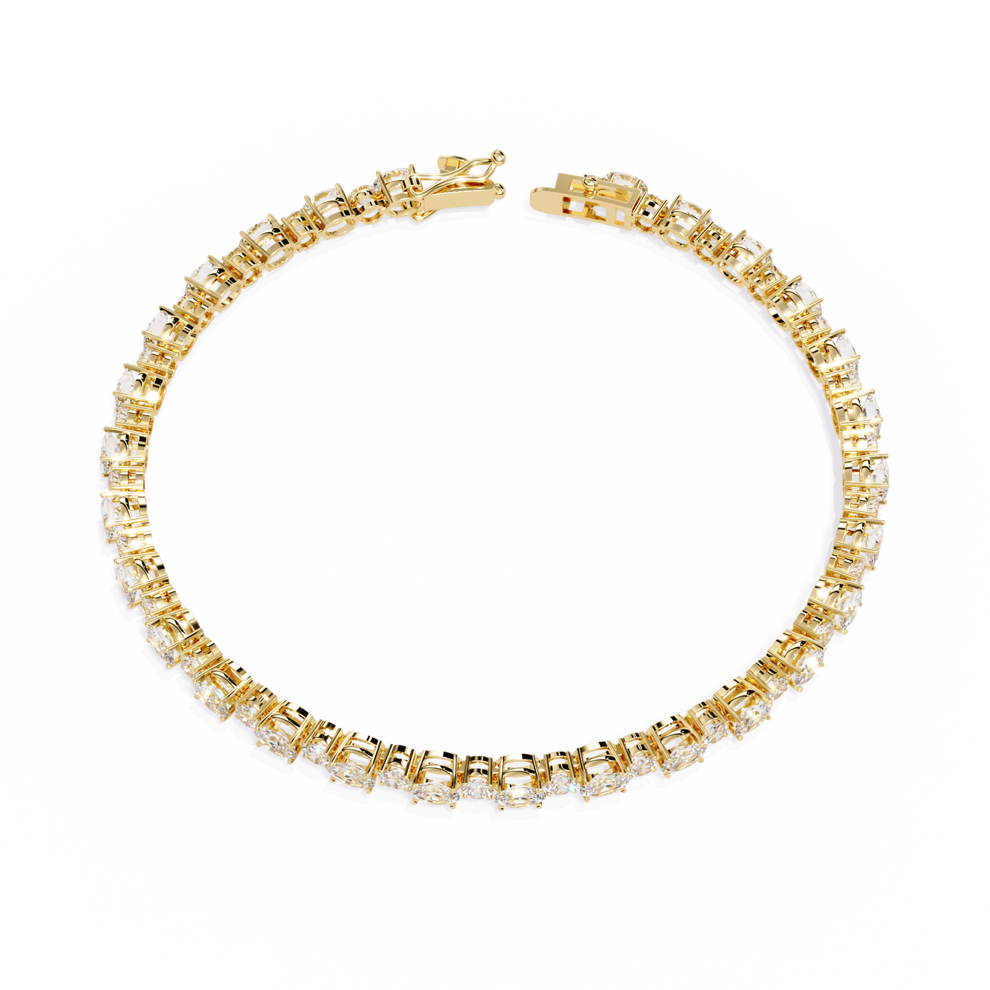 Glimmerine Oval Diamond Bracelet