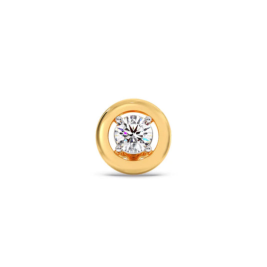 Charm Round Diamond Nose Pin