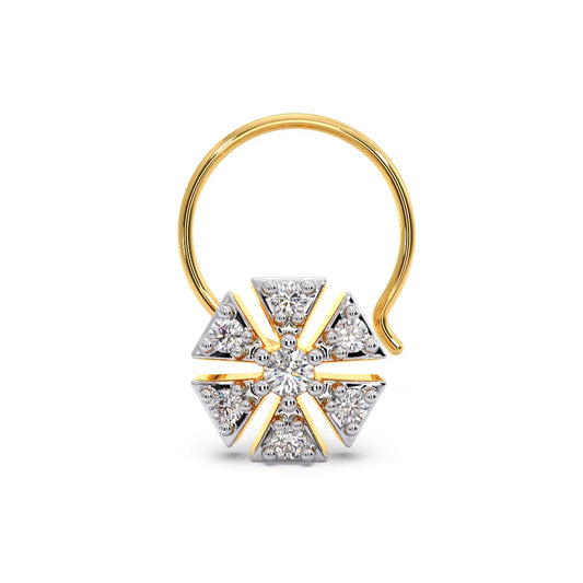Sparkle Round Diamond Nose Pin