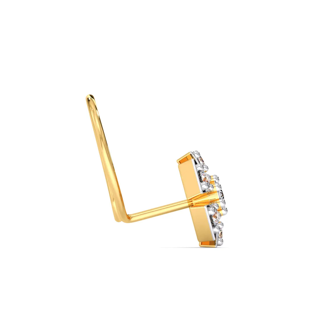 Sparkle Round Diamond Nose Pin