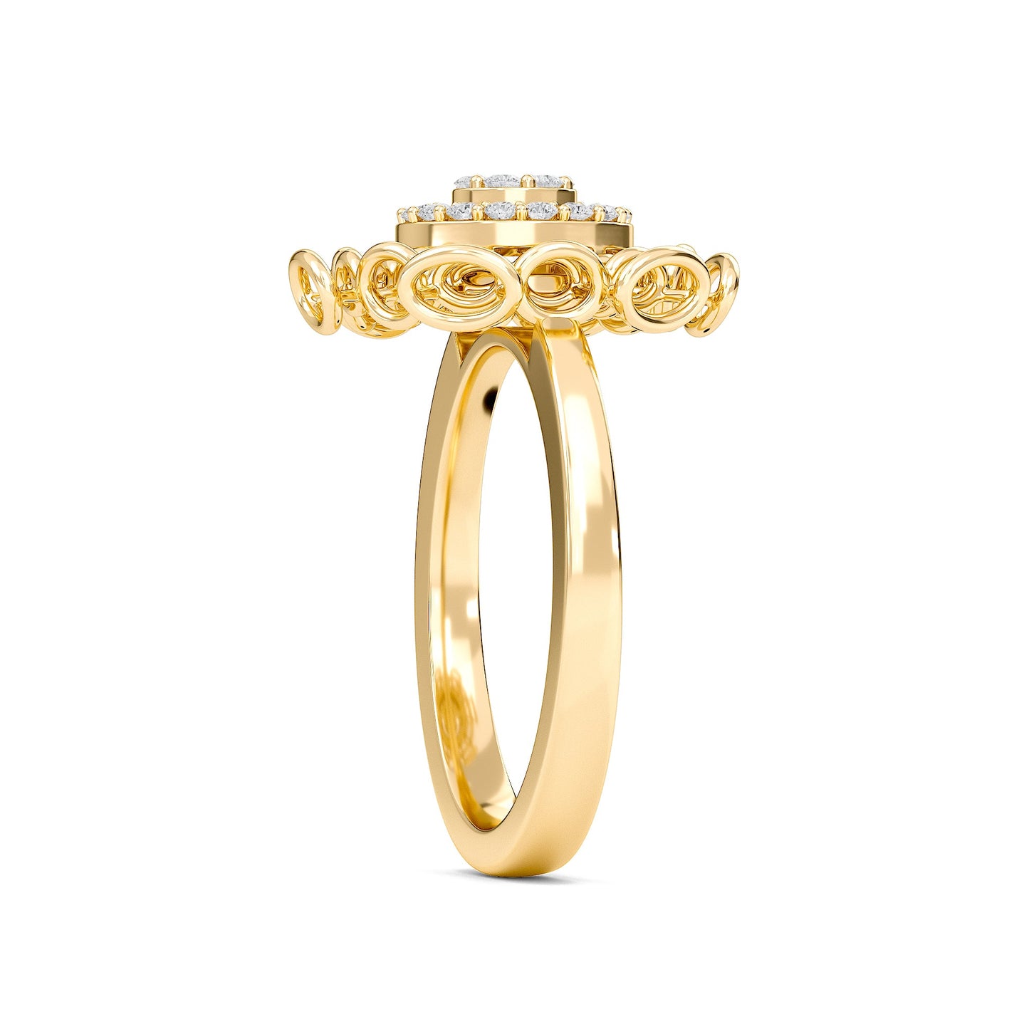 Saturn Diamond Ring
