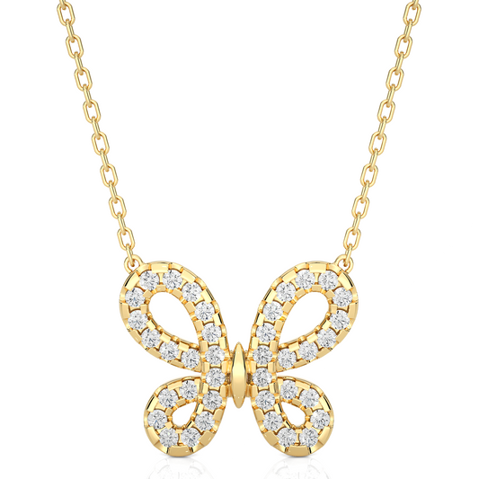 Eternal Butterfly Diamond Pendant