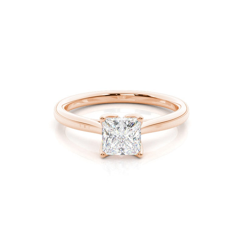 IGI Certified 2CT D VVS2 Lab Grown Diamond Princess Cut Solitaire Ring