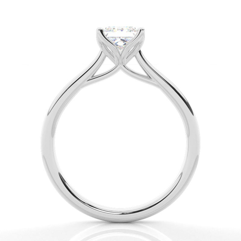 IGI Certified 2CT D VVS2 Lab Grown Diamond Princess Cut Solitaire Ring