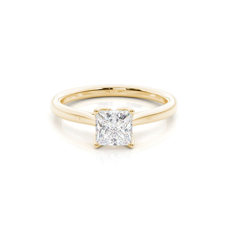 IGI Certified 2CT D VVS2 Lab Grown Diamond Princess Cut Solitaire Ring
