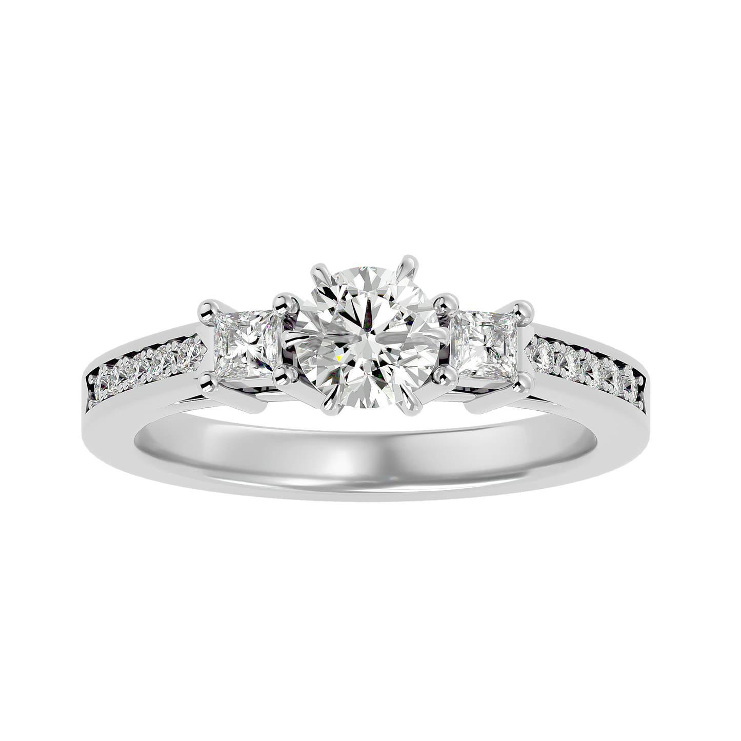 Trinity Round Diamond Ring