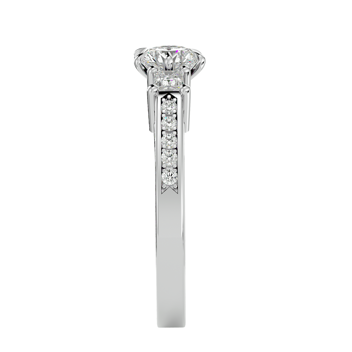Trinity Round Diamond Ring