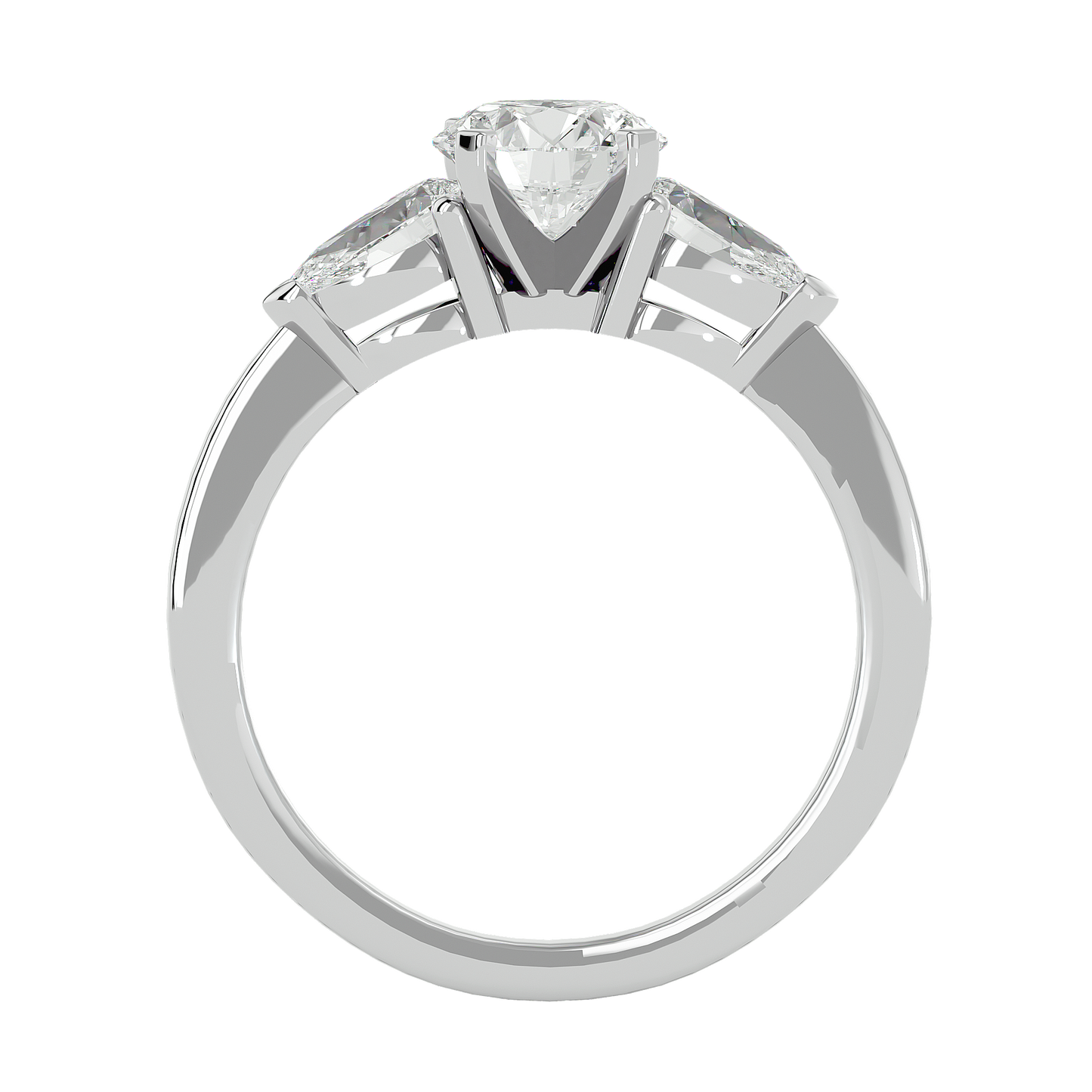 Nerina Round & Pear Diamond Ring