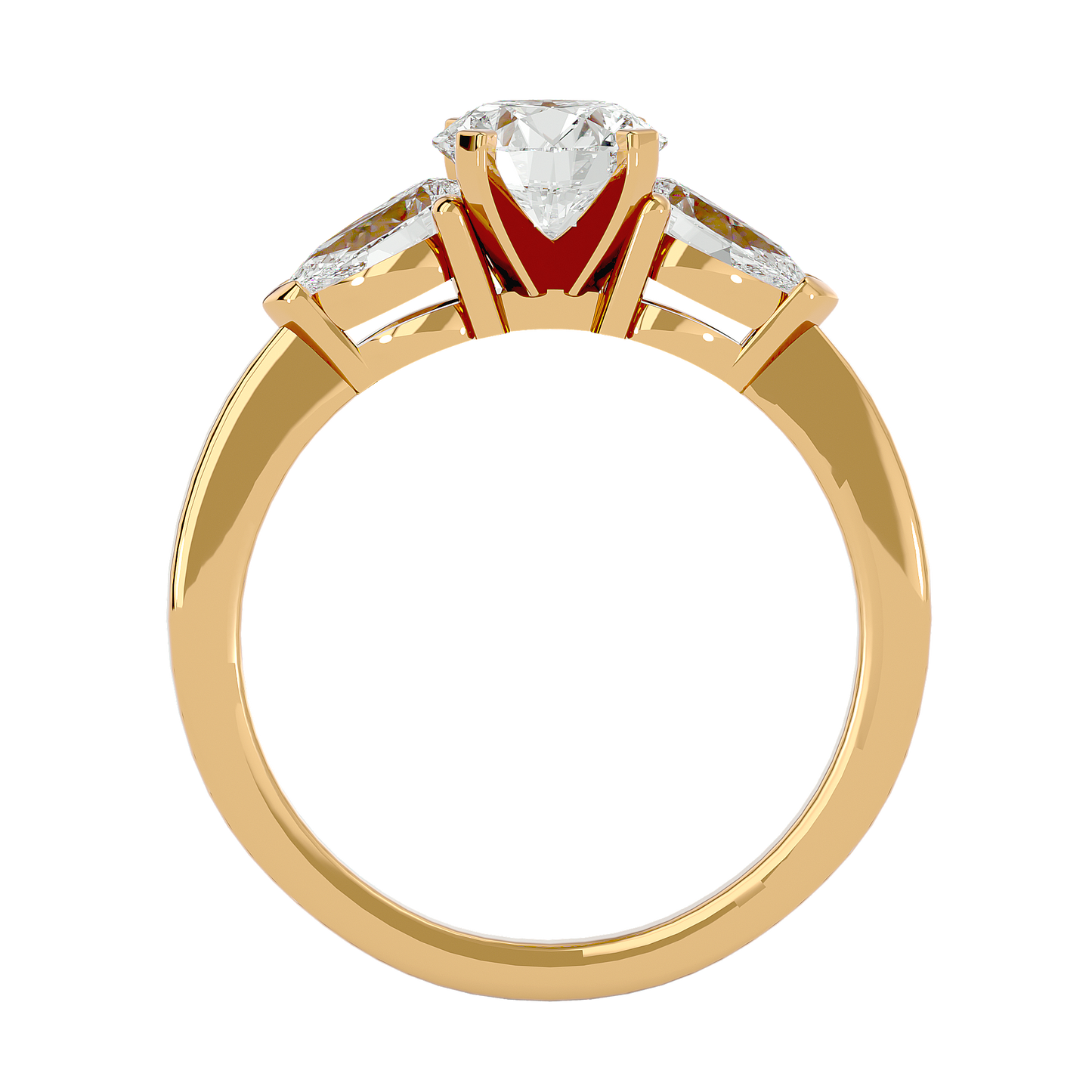 Nerina Round & Pear Diamond Ring