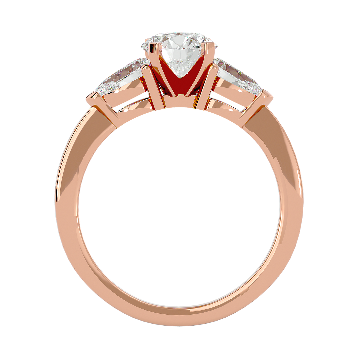 Nerina Round & Pear Diamond Ring