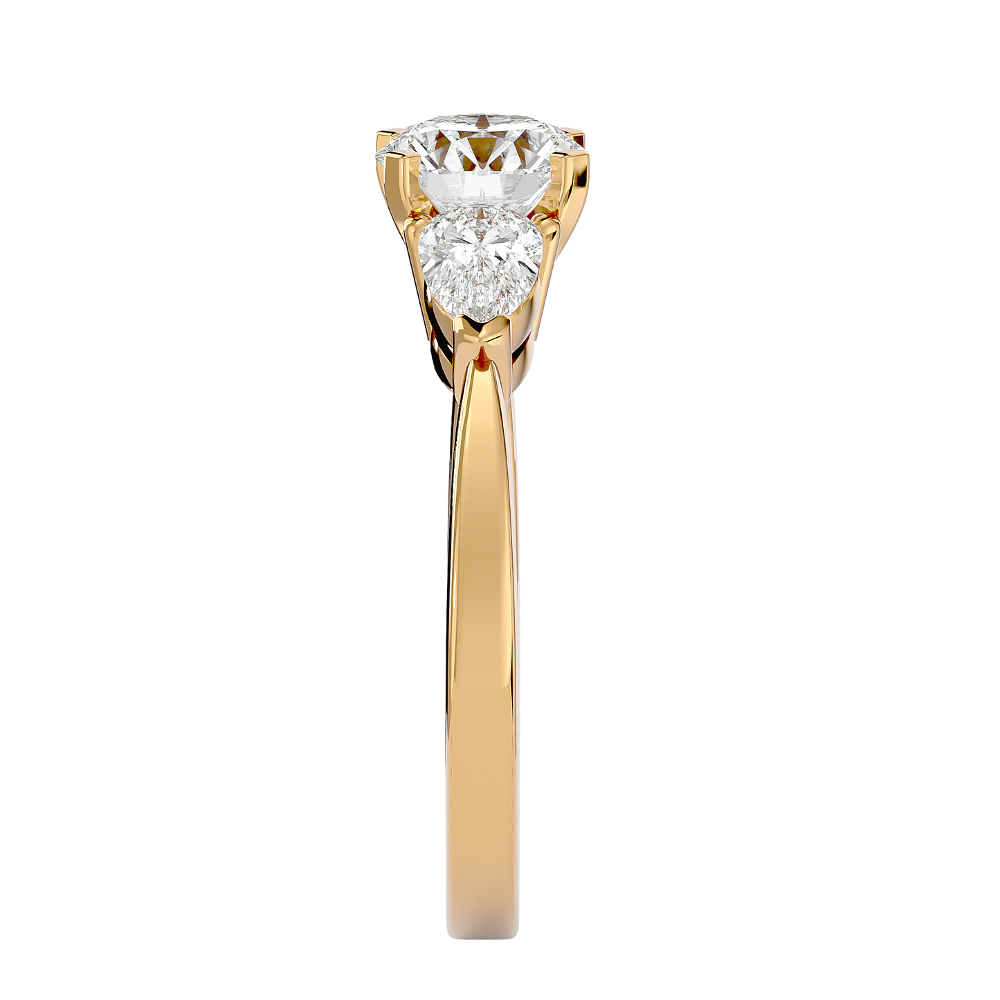 Nerina Round & Pear Diamond Ring