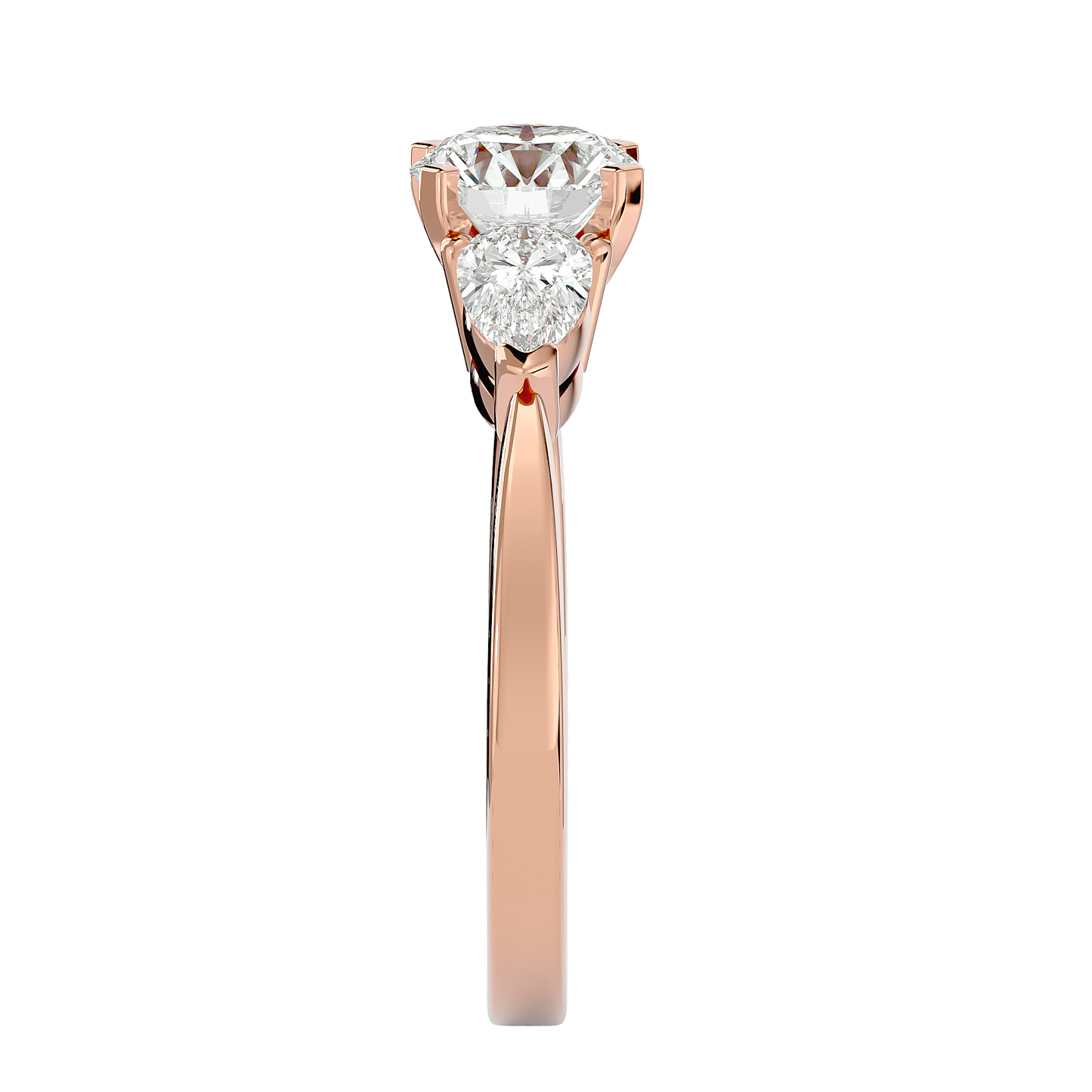 Nerina Round & Pear Diamond Ring