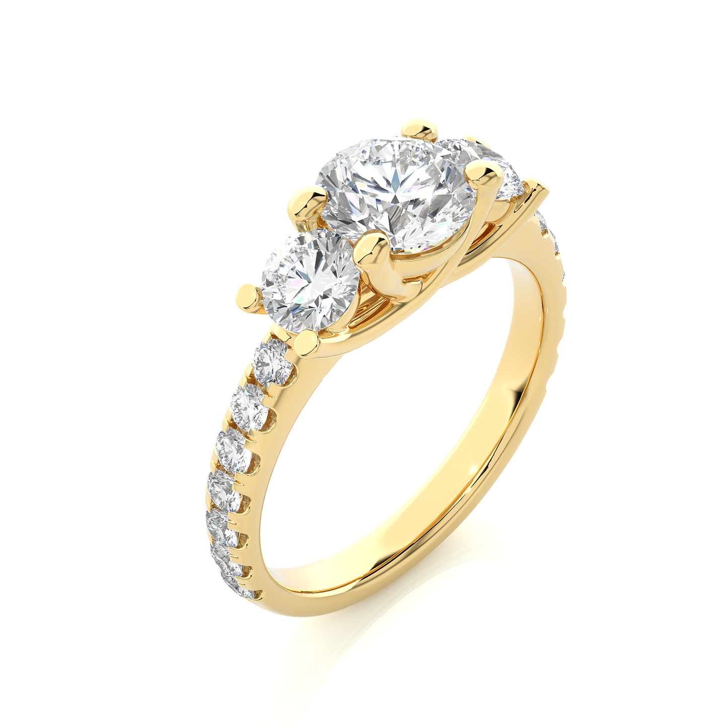 Thalassa Glow Round Diamond Ring