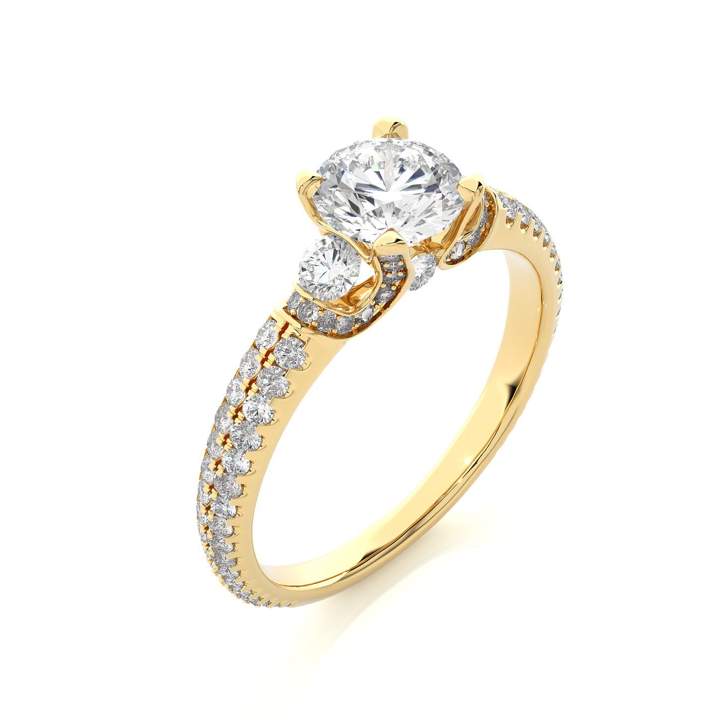 Mistara Round Diamond Ring