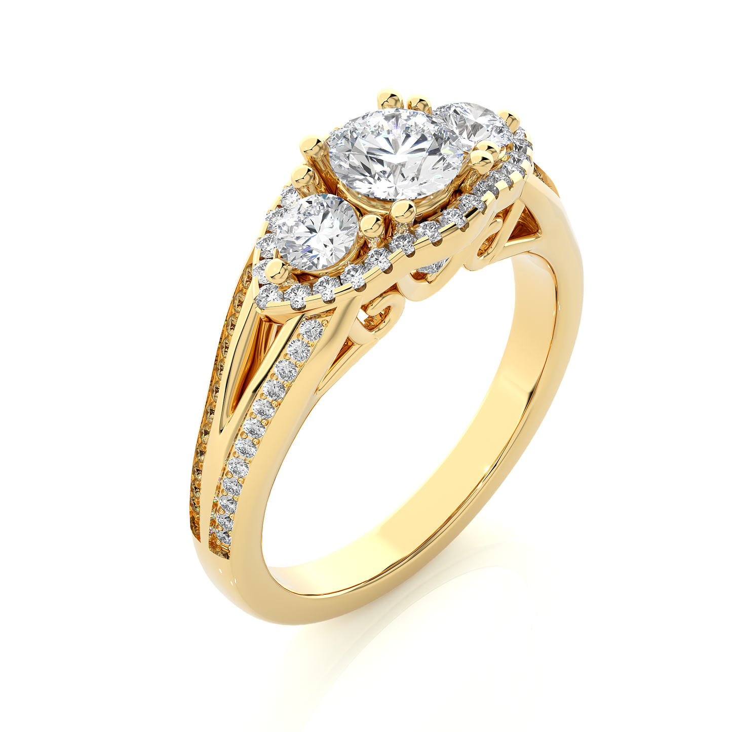 Nivara Round Diamond Ring
