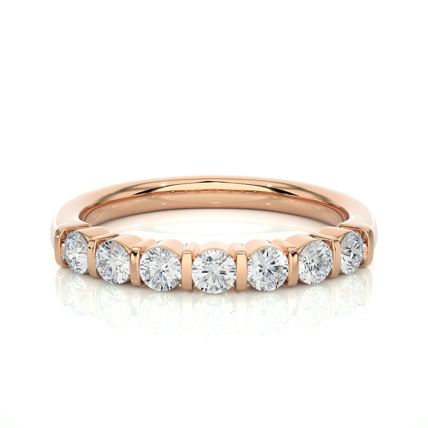 Lustre Seven-Stone Diamond Ring