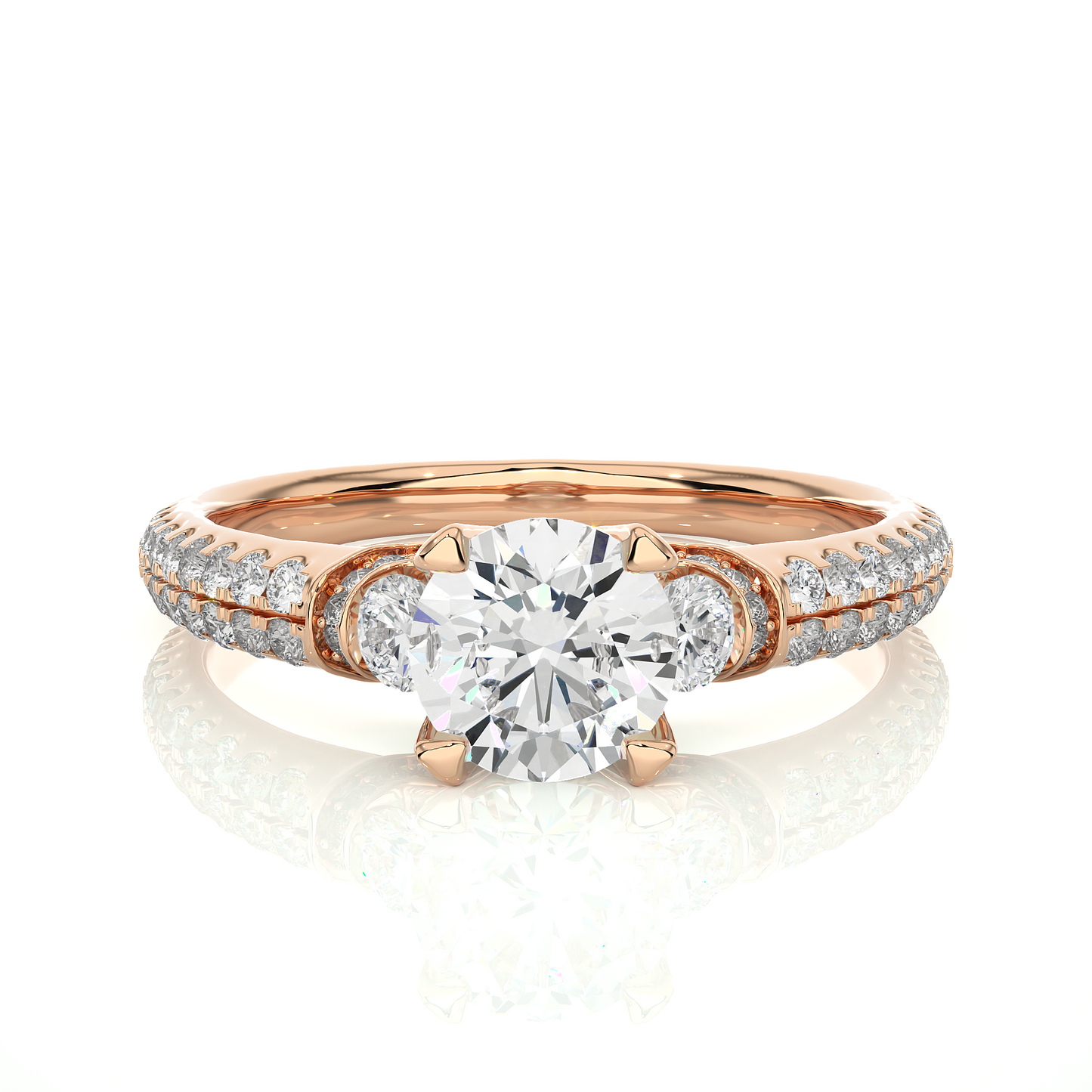 Mistara Round Diamond Ring