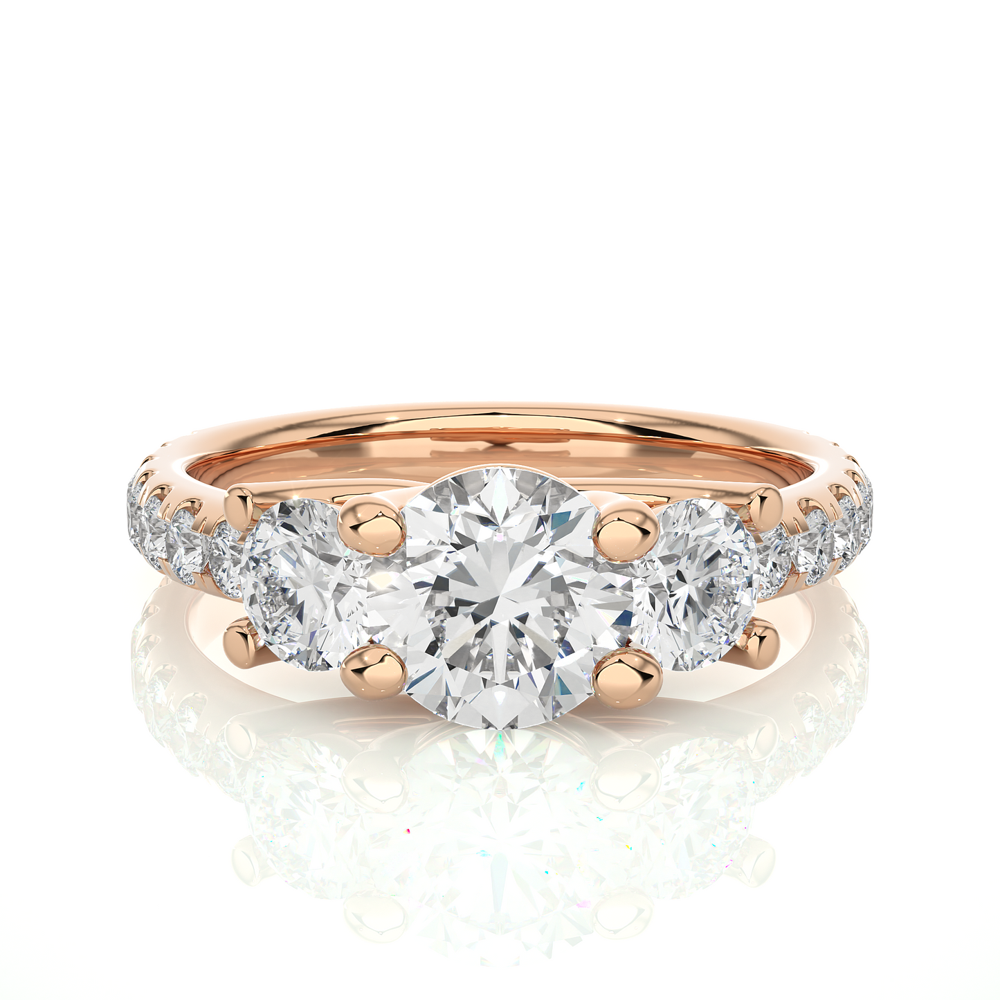 Thalassa Glow Round Diamond Ring