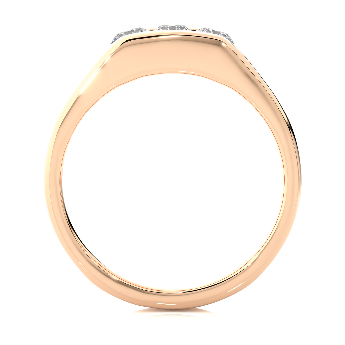 Roman Round Diamond Ring