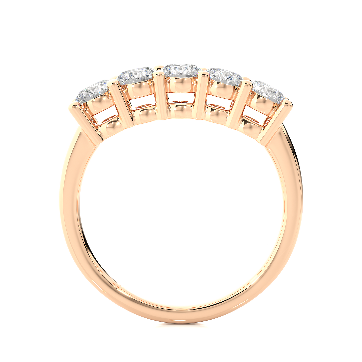 Lustre Five-Stone Diamond Ring