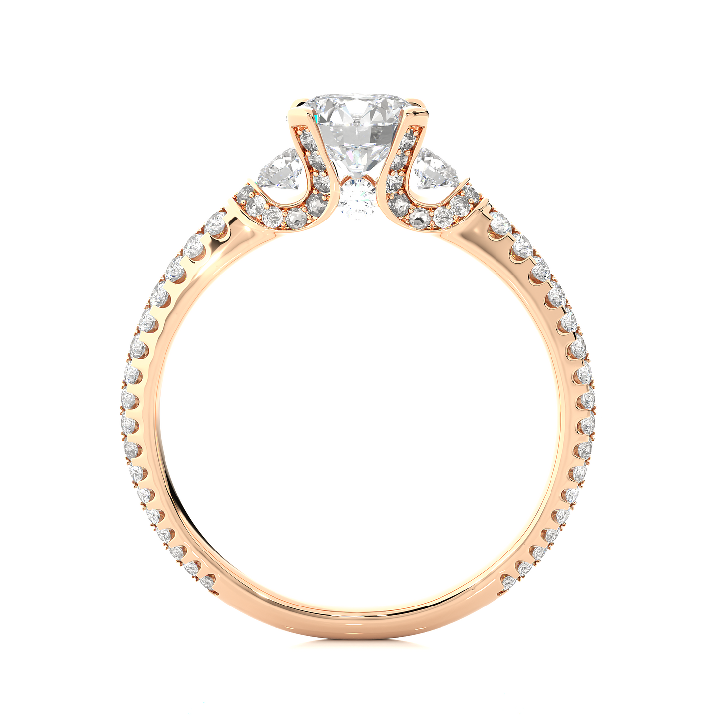 Mistara Round Diamond Ring