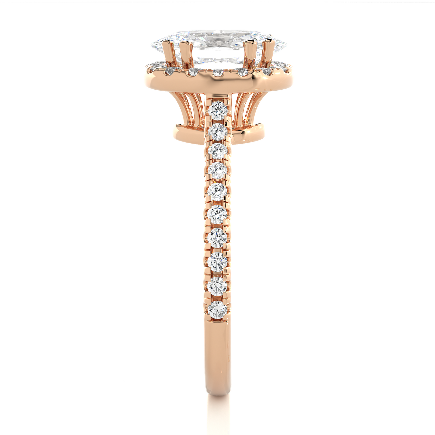 Victorian Oval Diamond Ring