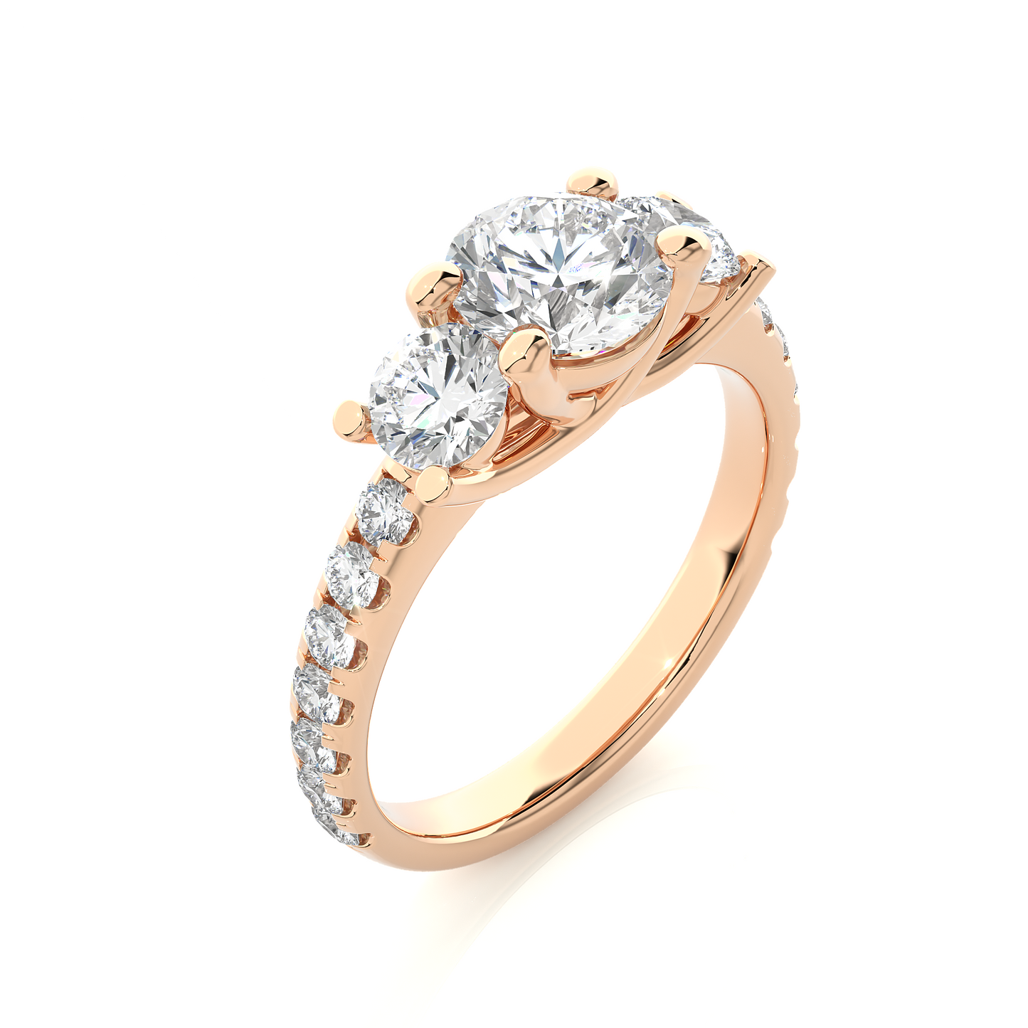 Thalassa Glow Round Diamond Ring