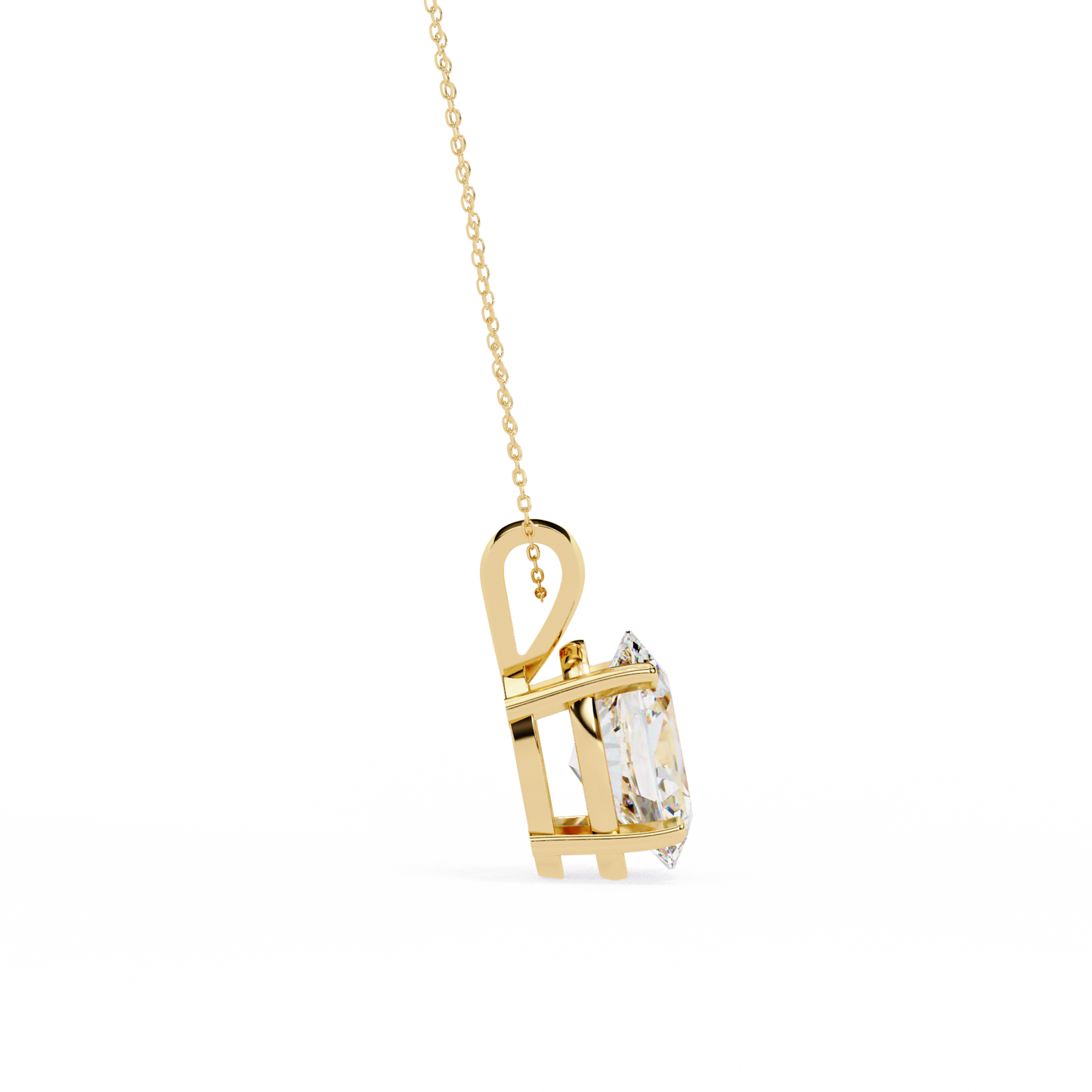 Auric Oval Diamond Pendant (Chain Sold Separately)